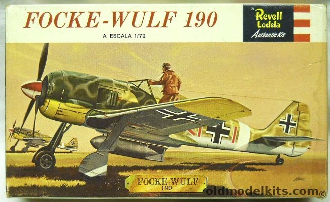 Revell 1/72 Focke-Wulf FW-190, H615 plastic model kit